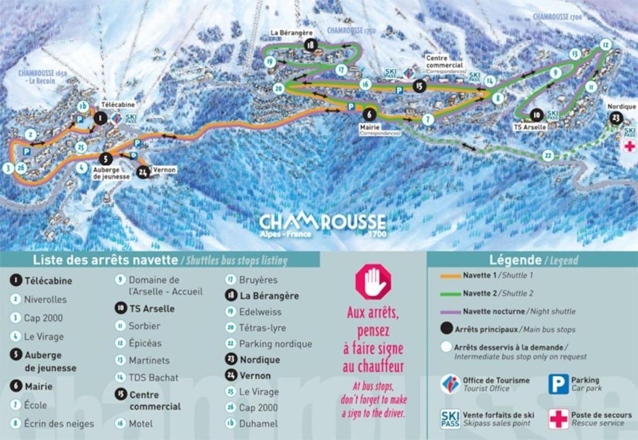 Charmant Studio Cabine Cocoon A 100 M Des Pistes Шамрусс Экстерьер фото